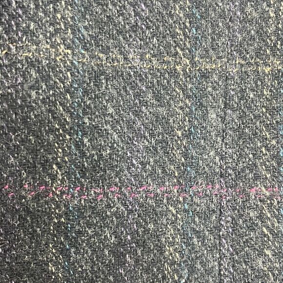 Pierre Cardin 42R Vintage 100% Wool Blazer Jacket Gray Windowpane Two Button - Picture 3 of 14